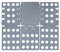 Relaxdays Planche à Plier Le Linge 68 x 57 cm plieuse à vêtements plieur Chemise Flip Flop, Gris