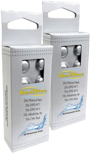 Refill Pack für PoolLAB - auch geeignet für andere Handphotometer - original PoolLAB Reagenzien - Tablettenanzahl (140)