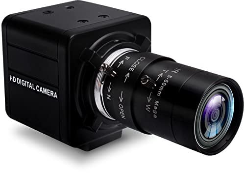 SVPRO 4K Ultra HD Webcam USB Digital Industrial Camera with CS Mount 5-50mm Telephoto Zoom Manual Lens UVC Free Drive,10X Optical Zoom Video Camera with Sony IMX317 Sensor
