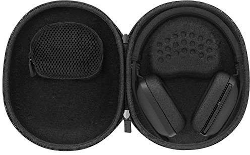 co2CREA Hart Reise Schutz Hülle Etui Tasche für Logitech Zone Vibe 125 /Vibe 100 kabellose Noise-Cancelling Kopfhörer, Nur Tasche