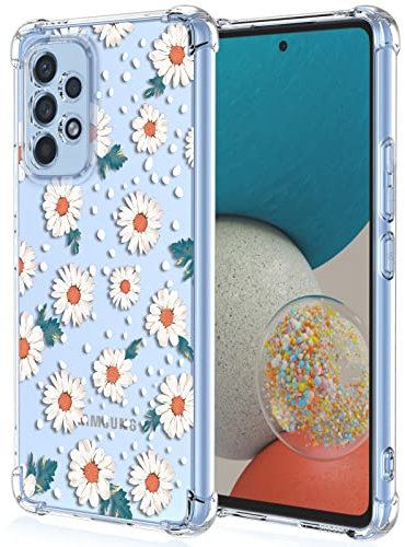 XINYEXIN Handyhülle für Samsung Galaxy A53 5G Hülle Frau Mädchen Blumen Muster Design Ultra Dünn Transparent Schutzhülle Stoßfest TPU Bumper Clear Case - Daisy