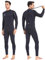 Neoprenanzug Herren Neopren Thermo Schwimmanzug - 3MM UV Schutz Damen Tauchanzug Lange Ärmel Rückenreißverschluss Ultra Stretch Schwarz Wetsuit Outdoor Taucher Thermoanzug für Tauchen Schwimmen M