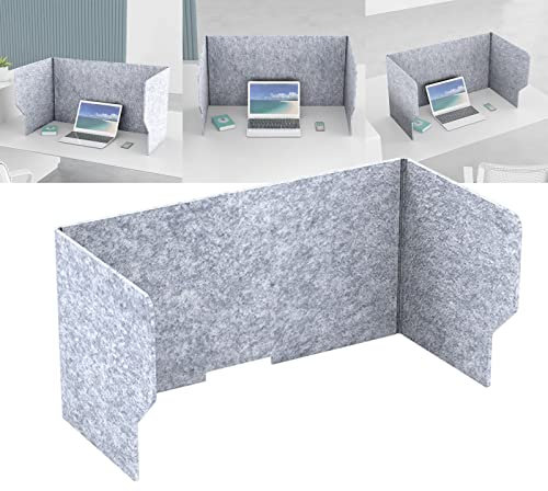 Schreibtischteiler Klappbar, Sichtschutz Schreibtischpanel Für Home-Office/Fernstudium, Reduzieren Sie Lärm Und Visuelle Ablenkungen Wand Für Schreibtisch Filz Freistehender