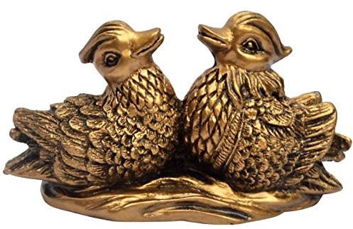 Feng Shui chinesische Mandarine Yuan Yang Mandarine Ente Figur Verzierung Liebe Vögel Statue W5349