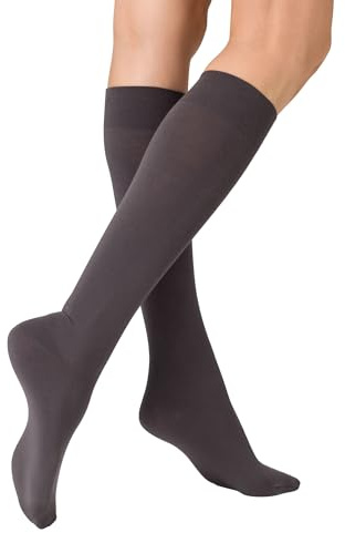 KUNERT Damen Kniestrümpfe Sensual Cotton weich 130 Den