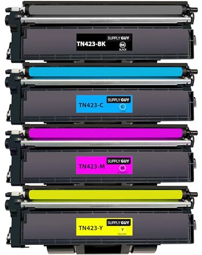 Supply Guy TN423, TN421 Toner Kompatibel mit Brother TN-423, TN-421 für Brother MFC-L8690CDW, MFC-L8900CDW, HL-L8260CDW, HL-L8360CDW, DCP-L8410CDW Multipack 4 Toner