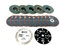 WELLERWERKZEUGE I 17 teiliges Zubehör SET ⌀76x10mm passend für Mini akku Winkelschleifer z.b. Bosch GWS 12V 10,8V Trennscheiben Fächerscheiben