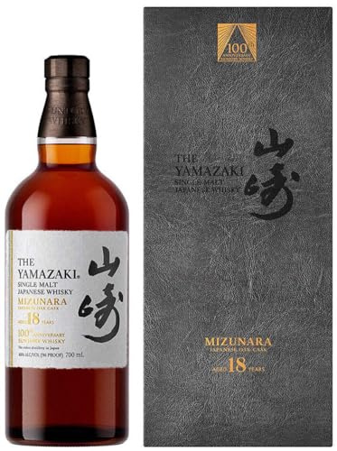 Suntory The Yamazaki 18 Years Old 100th Anniversary Single Malt Mizunara Japanese Oak Cask 48% Vol. 0,7l in Geschenkbox