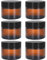 6 Stück Amber Glas Leerdose Kosmetisches Glas Nachfüllbare Behälter 30ml/50ml Braunen Glasbehälter mit Deckel Braunen Glasbehälter für Kosmetik Cremes Lotionen Ätherische Öle (50 ml)