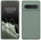 kwmobile Handyhülle für Google Pixel 7 Hülle, für Pixel 7 Case - Hülle Silikon - kabelloses Laden - Rainwashed Grün