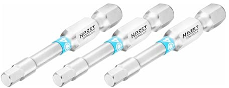 HAZET Bit - Sechskant6,3 (1/4 Zoll) -Sechskant Profil - 4mm -3-tlg.