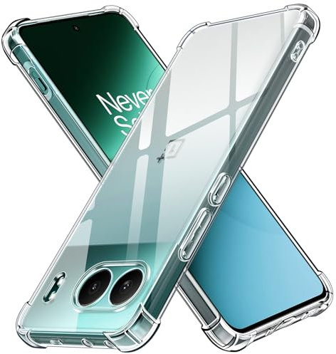 ivoler Coque pour OnePlus Nord 4 5G, Ultra Transparent Étui de Protection en Silicone Antichoc avec Coins Renforcés, Clair Mince Souple TPU Bumper Housse