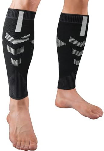 ACWOO Manchons de Compression pour Les Mollet, Classe 2 Compression Sports Calf Sleeves, Manches à Compression de Crampe aux Jambes, Chaussettes de Contention pour Sport Jogging Vélo Fitness Exercise