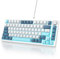 Owpkeenthy 75 Percent Mechanical Keyboard, 82 Key Gasket Mounted Hot Swappable with Volume Knob, Wired RGB Backlit NKRO Compact Gaming Keyboard for PC Laptop (82Shoko)