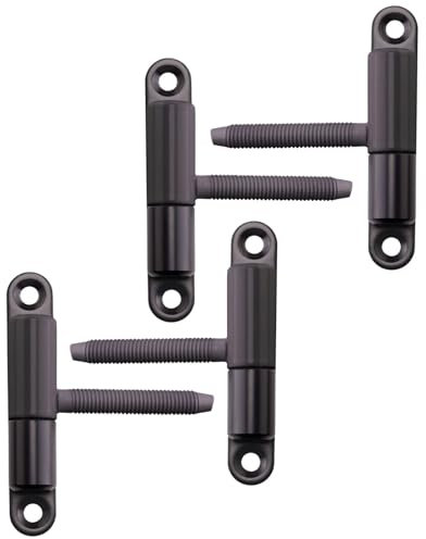 4x SOTOOLS Türband Aufschraub-Einbohrband mit Zapfen M8x50mm schwarz lackiert mit wartungsfreier Gleitlagertechnik für Türen bis 40Kg