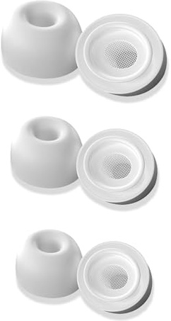 umvowuxa 4 Paar Ersatz-Ohrstöpsel für Airpods Pro und Airpods Pro 2. Generation Ohrhörer mit Rauschunterdrückungsloch (wie das Original), weiche Silikon-Ersatz-Ohrstöpsel (XS/S/L)