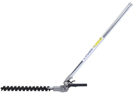 Masyrt High Efficiency Multifunctional Adjustable Hedge Trimmer Head with Extension Pole for Grass Mowing (26 * 9mm)