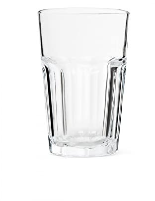 6-er Set Gläser Pokal - Glas für Cocktail Longdrink Wasser Tee Kaffee bis 120°C - 350ml - 14cm hoch - spülmaschinenfest