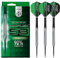 Harrows Dimplex Bomb & Tampered Darts Set I Professionelle Dartpfeile mit 90% Wolframstahlspitze, ALLE Gewichte I 10-teiliges Set mit schwarzem Dimplex & Tampered (Tapered Shape, 22g)