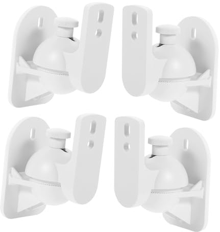 Angoily 4pcs Speaker Wall Mounting Stand Center Speaker Mount Wall Mount for Home Theater