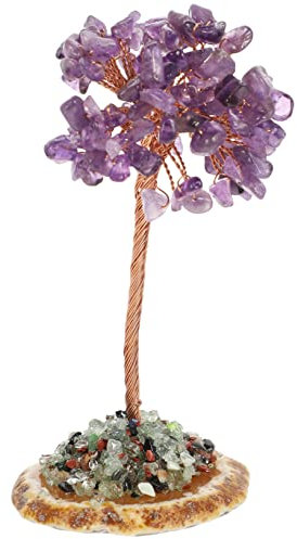 Cabilock Künstliche Baumkristall-Chakra-Figur Dekorativer Kristallbaum Raumdekoration Chakra-kristallbaum-Statue