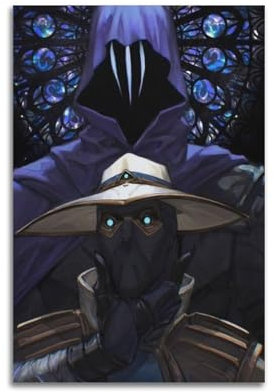 UHHYFVN Omen Game Valorant Poster, Wandkunst, dekoratives Gemälde, Schlafzimmer, Gemälde, Poster, 20 x 30 cm, ungerahmter Stil