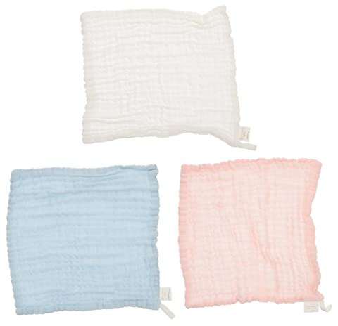 BIUDECO 3stücke Waschlappen Spucktücher Baumwollgaze Gesichtshandtuch Speicheltuch Für Neugeborene