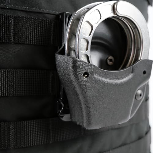 COP 94086 offenes Handfesselholster für BONOWI Trilock, Molle/Gürtel, Kydex/passend für Bonowi Trilock mit Kette oder Gelenk