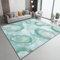 Kinderteppich waschbar Mintblau rutschfest 120 x 180 cm, Weicher Flanell für Wohnzimmer Schlafzimmer Kinderzimmer Spielzimmer mit Tinte Wind Wasser Unterwasser Auster Linie Muster