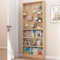 Libreria salvaspazio da parete, in legno, con spazio nascosto, per soggiorno, ufficio, studio, design dietro la porta (89,9 x 9,9 x 180,1 cm)