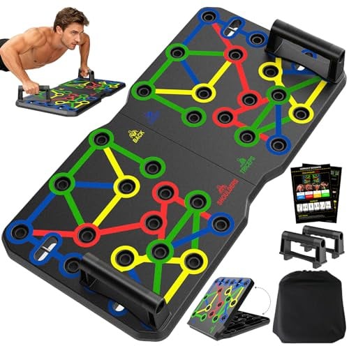 AERLANG planche a pompe,musculation sport maison musculation homme,push up board,extra grand 30-en-1,ensemble de planches push-up
