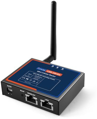 PUSR Mini routeur cellulaire Dual LAN LTE Cat.1 OpenCPU DDOS Protection OpenVPN Montage mural et rail DIN Alimentation stable USR-DR185
