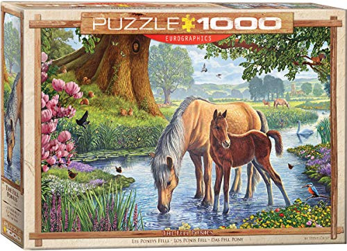 The Fell Ponies by Steve Crisp 1000-Piece Puzzle