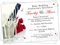 Personalised Ruby Wedding 40th Anniversary Invitations (Design Code: RWA 024) (Pack of 52)