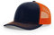 RICHARDSON Plain 112 Trucker Cap (Anthrazit/Schwarz), Marineblau/Orange, Einheitsgröße