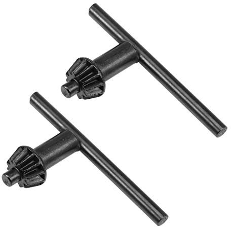 sourcing map 2Stk. Spannfutter Schlüssel 6mm Pilot 12 Zähne für 1.5-13mm Bohrfutter Schwarz