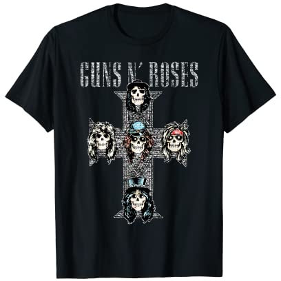 Guns N' Roses Official Vintage Cross T-Shirt