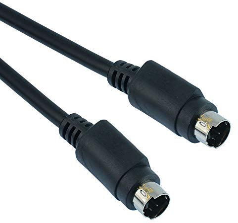 4-Pin Mini DIN plug Male to Male Extension Cable Lead S-VHS S-Video (Length 1.5m)