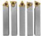 Paulimot - Set di 5 scalpelli con piastre reversibili, nichelati, 10 mm