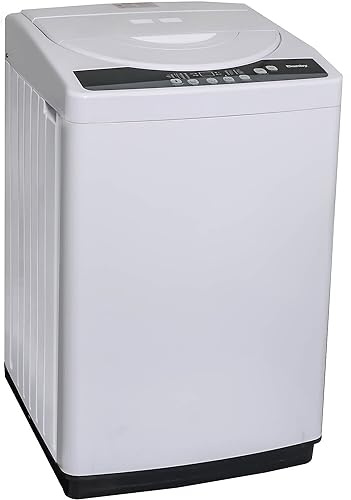 Danby DWM065A1WDB-6 2.11 Cu.Ft Machine, Portable Top Load Washer for Apartments, Small Spaces, Dorms, Stainless Steel Drum and 4 Wash Cycles