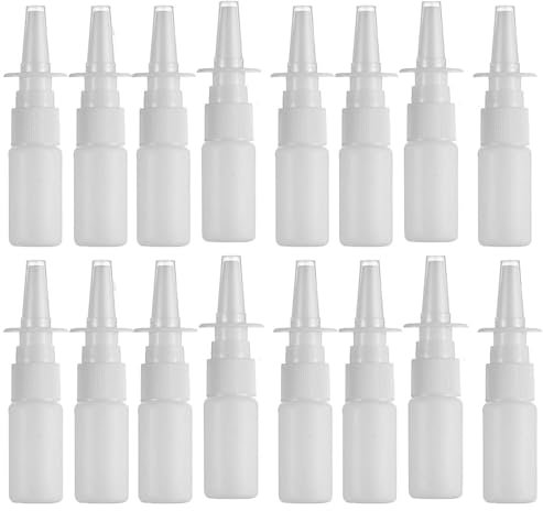 HEALLILY 200pcs 10ml Empty Refillable Nasal Spray Bottle Nasal Sprayer Bottle Makeup Cosmetics Essential Oils Atomizers Travel Bottle