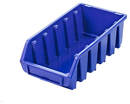 ADB Ergobox Gr. 2L blau 116x212x75mm - Sichtlagerkasten, Stapelbox, Schütte für Aufbewahrung und Organisation