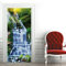 A.Monamour Türtapete Selbstklebend Türfolie Türposter 3D Wasserfall Im Wald Vinyl Folie Türdeko Tapete Wandbild Türaufkleber Türtattoo 77 x 200 cm