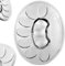 KADAX Eierteller aus Glas, ⌀ 21,8 cm, praktischer Teller für Eier, Eierhalter, robuste Eierablage, Eierplatte, Eierbehälter, Eiertablett, Eierspender (Rund, transparent, 10 Eier)