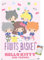Trends International Wandposter, Motiv: Obstkorb x Hello Kitty und Freunde, Gruppen-Wandposter, 56,8 x 86,4 cm, Poster und Passepartout