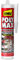 UHU Polymax prise immédiate invisible- Mastic/colle de fixation MSP pour coller, assembler et jointer, toutes surfaces, ultra solide, sans solvants, transparent, cartouche 300 g