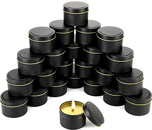 QUOTRE 12 Stück Kerzendose Metalldosen 120 ml Kerzengläser Kerzenbehälter mit Schraubdeckel für DIY Kerzen Handwerk Schmuck Kerzenherstellung