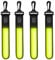 Sylanda LED Blinklicht für Schulranzen, 4 Stück Kinder Reflektoren Blinklicht Schulranzen 3 Modi Sicherheitslicht Wasserdicht Reflektor Anhänger für Rucksack Wandern Joggen (Yellow)
