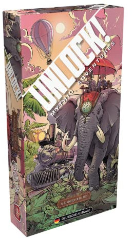 Asmodee, Unlock! – In 80 Minuten um die Welt, Familienspiel, Rätselspiel, 1-6 Spieler, Ab 10+ Jahren, 80+ Minuten, Deutsch