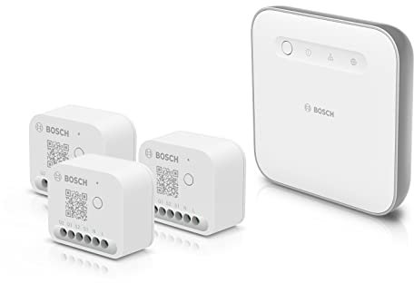 Bosch Smart Home Beleuchtung und Beschattung-Set, 3x Licht-/Rollladensteuerung II, 1x Controller II